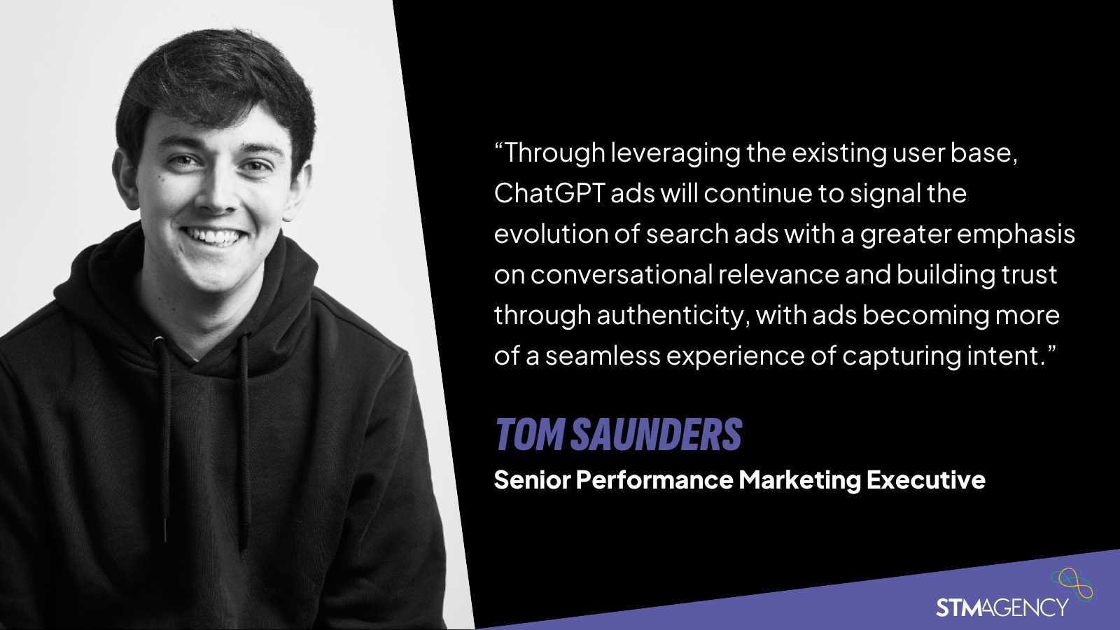 ChatGPT Ads blog Tom quote